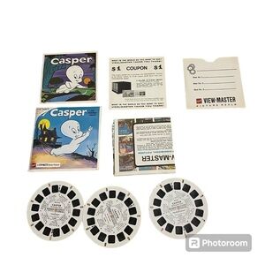 Vintage Casper the Ghost View Master Complete W/ Story Book & 3 Slides